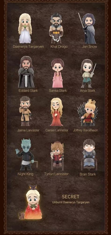 Game of Thrones figures popmart