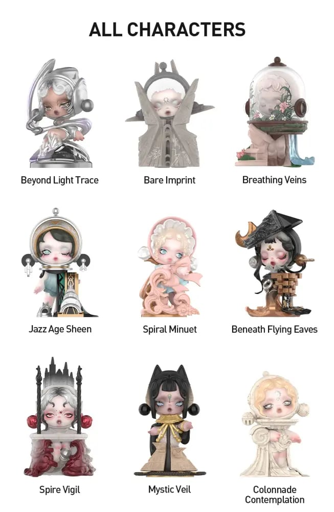 SKULLPANDA WHERE TIME DWELLS Series Figures