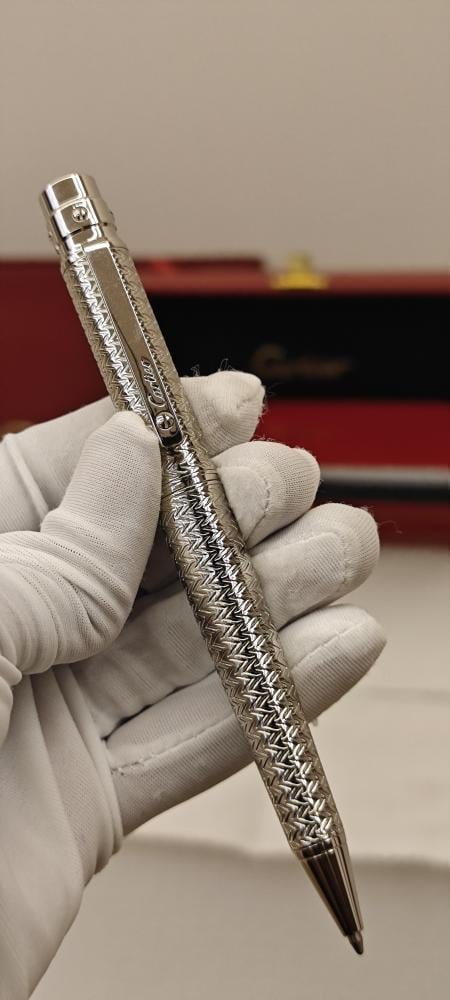 قلم كارتير سداسي بمسمار علوي نقش سنابل كثيف