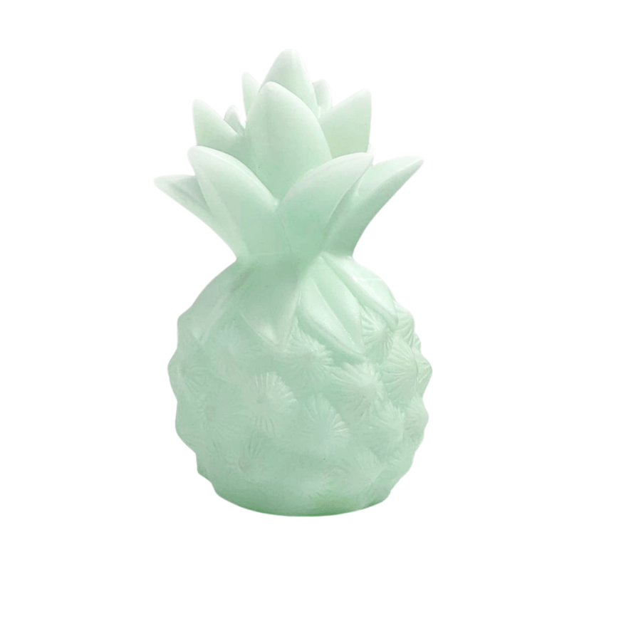 Green-colored battery candle