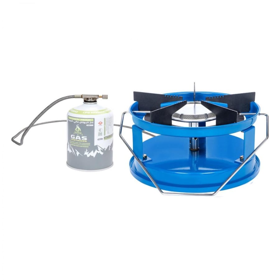Gas stove for camping Indian blue size 27 cm