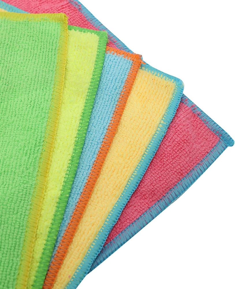 Microfiber cloth towels 4 pieces 30*30 multicolored