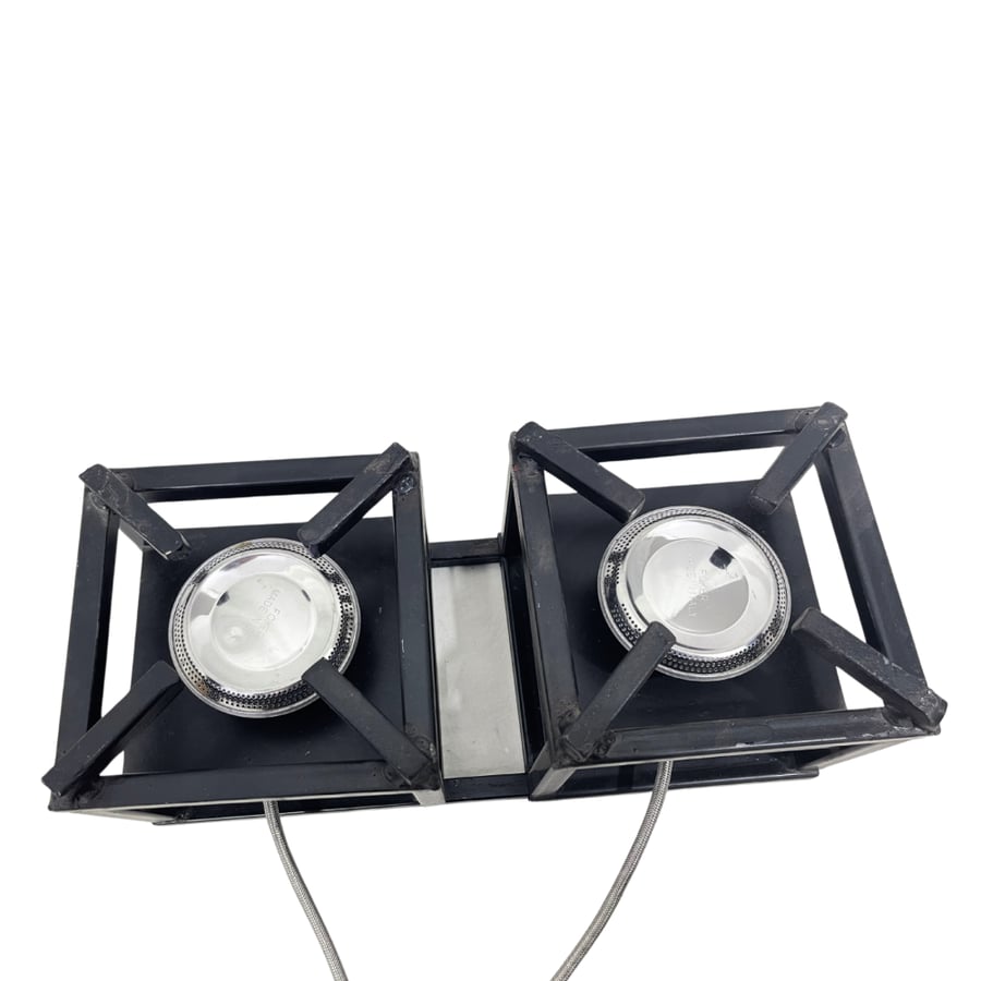 Double earthquake stove with portable and easy-to-carry and store stove case with bag