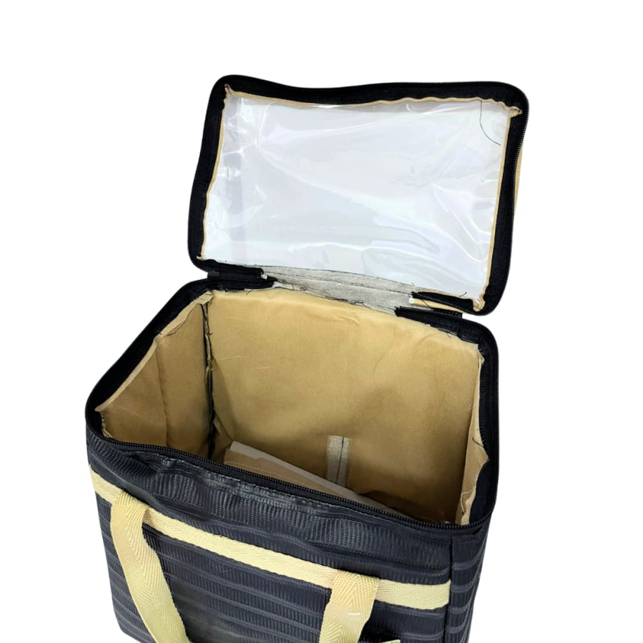 Zamzam bags with transparent cover, black color