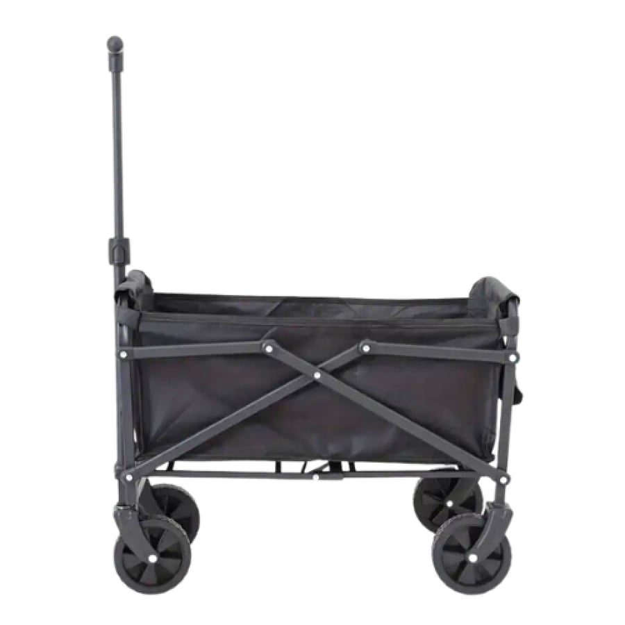 Garden cart foldable for outdoor use with very durable design Small size black color