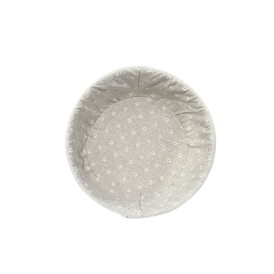 Round nylon basket with lid, 30 cm size