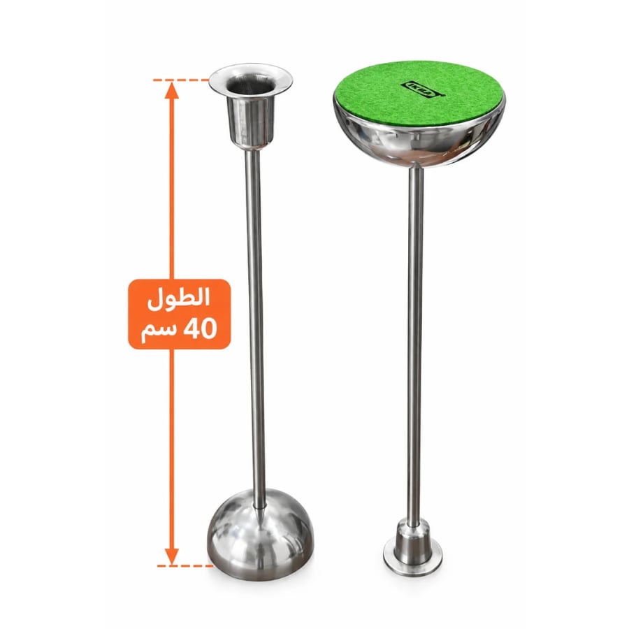حامل شمع 2 حبة ستيل 40 سم IKEA