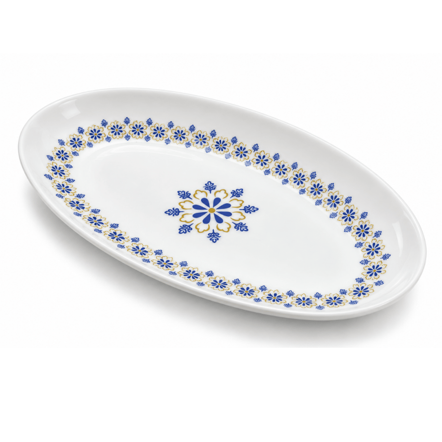 صحن بلاستيك ييضاوي 17 × 10 سم