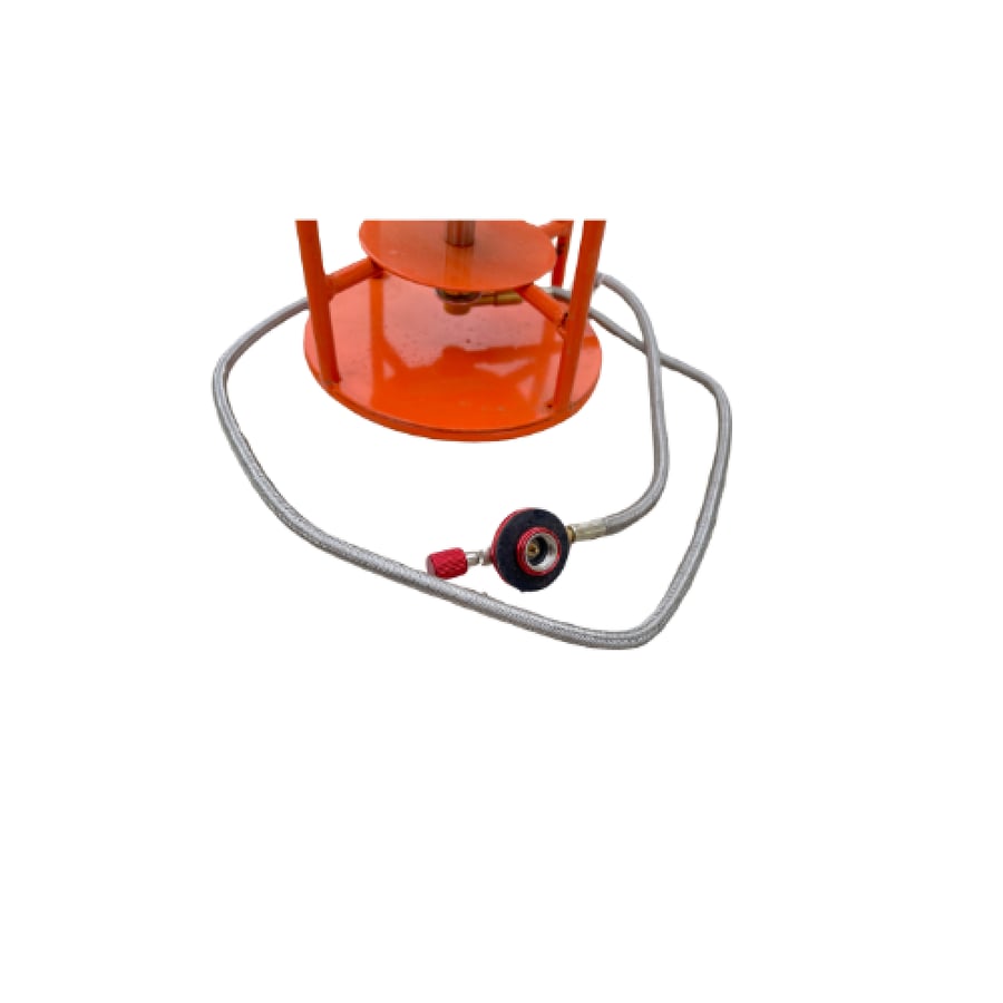 Daffir stove, flame, orange color, with lid