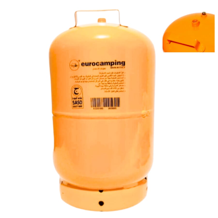Italian gas cylinder 12 pounds orange color