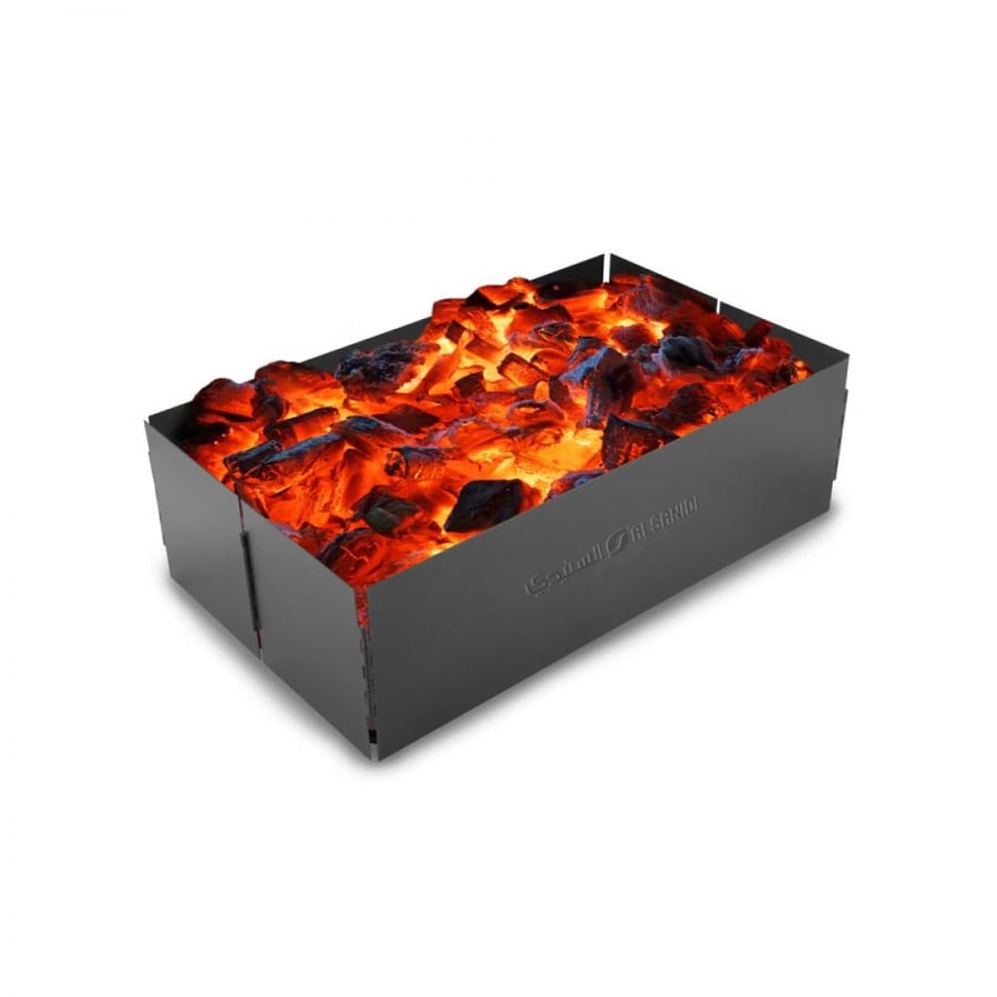 Al-Sanidi charcoal grill for trips black size 30.5*50.5 cm