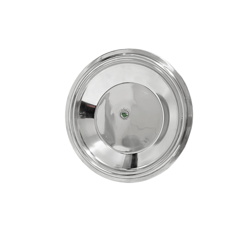 Steel Ghuzi plate with Indian base 40 cm