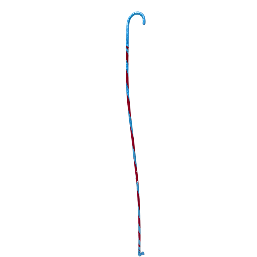 Colored bent short bamboo stick
