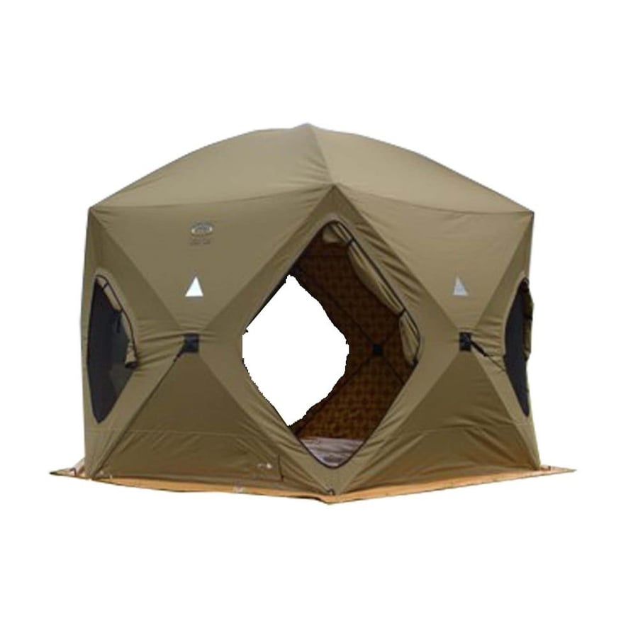 The judge Discovery tent 4*4 khaki yellow CMT-DSC001