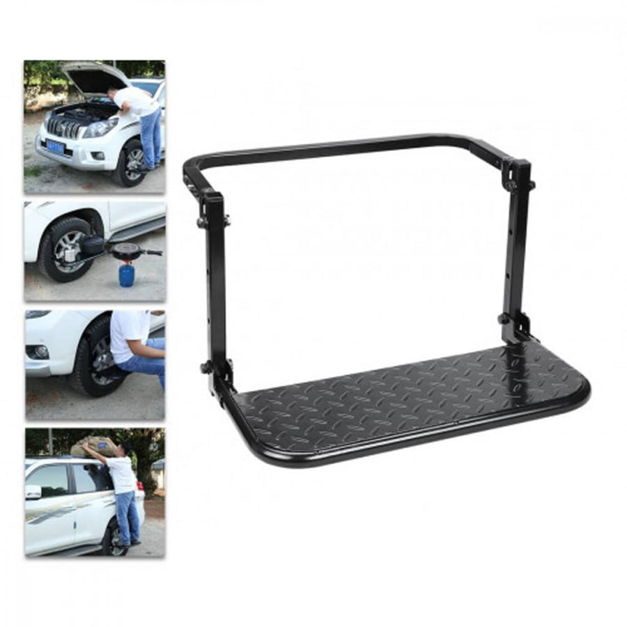 Multi-purpose ladder, heavy-duty iron, DPT, size 59.5 × 35 × 8.5 cm, weight 1500 grams, black