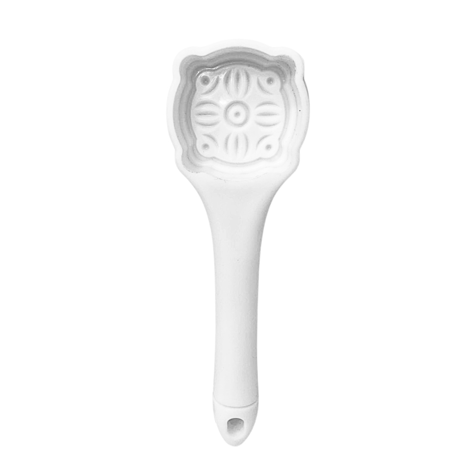 White plastic Maamoul mold