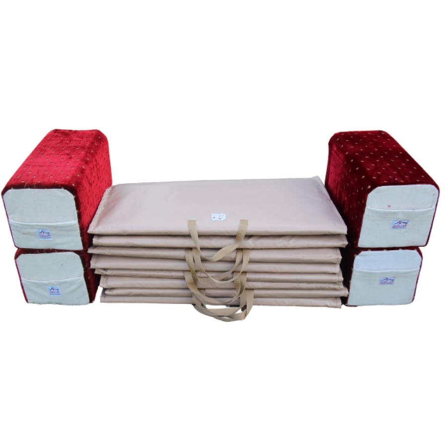 An integrated session package, red dotted pattern