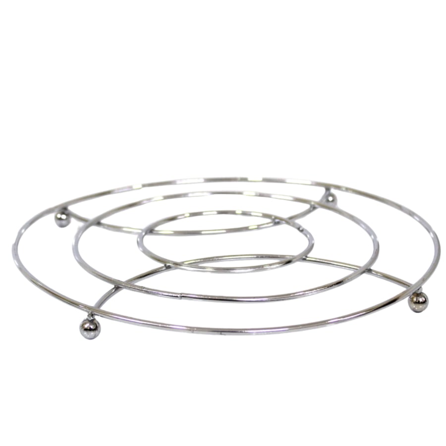 Circular gas stove stand, stainless steel, silver color, second piece free