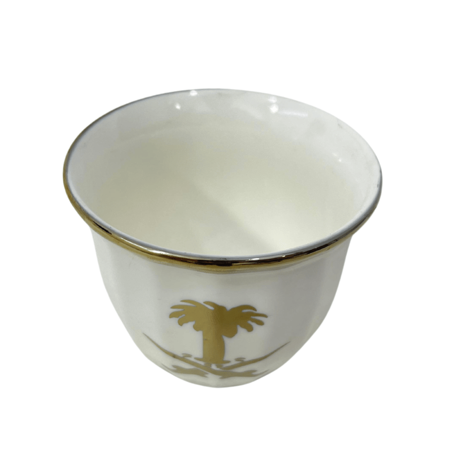 Large size cups engraved with a sword and a golden palm, set of 6 pieces
