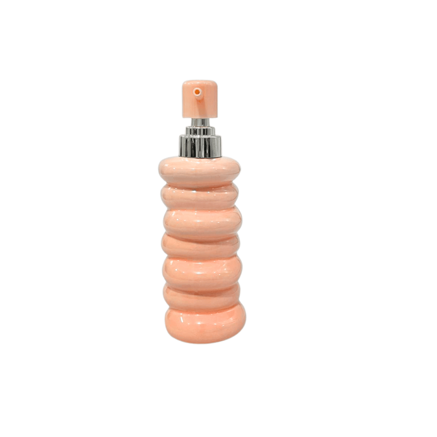 Pink ceramic soap dispenser 360 ml