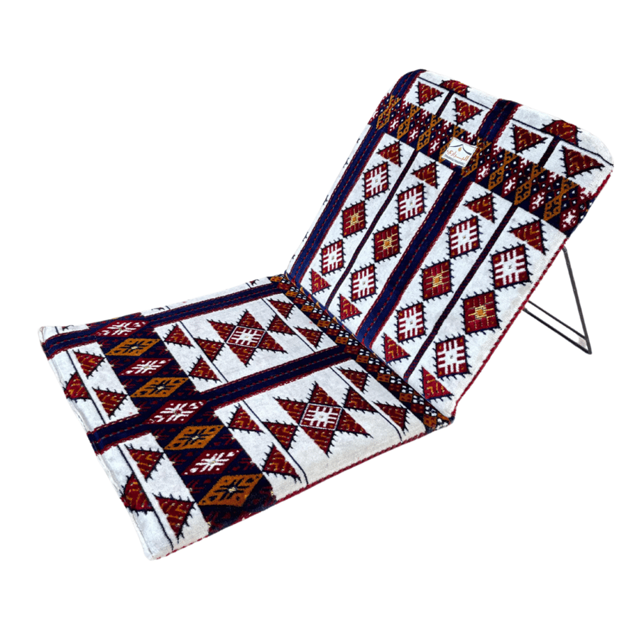 Large Hegazi carved travel chair for the desert
