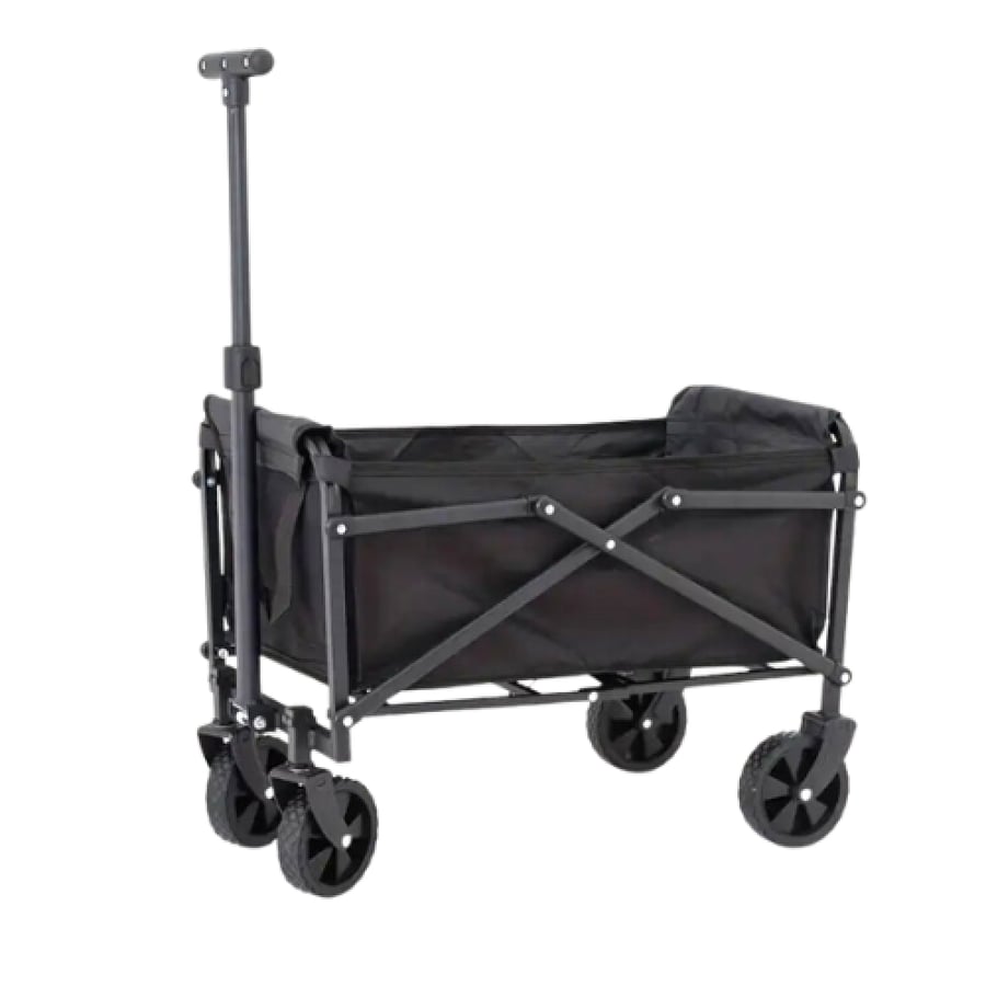 Garden cart foldable for outdoor use with very durable design Small size black color