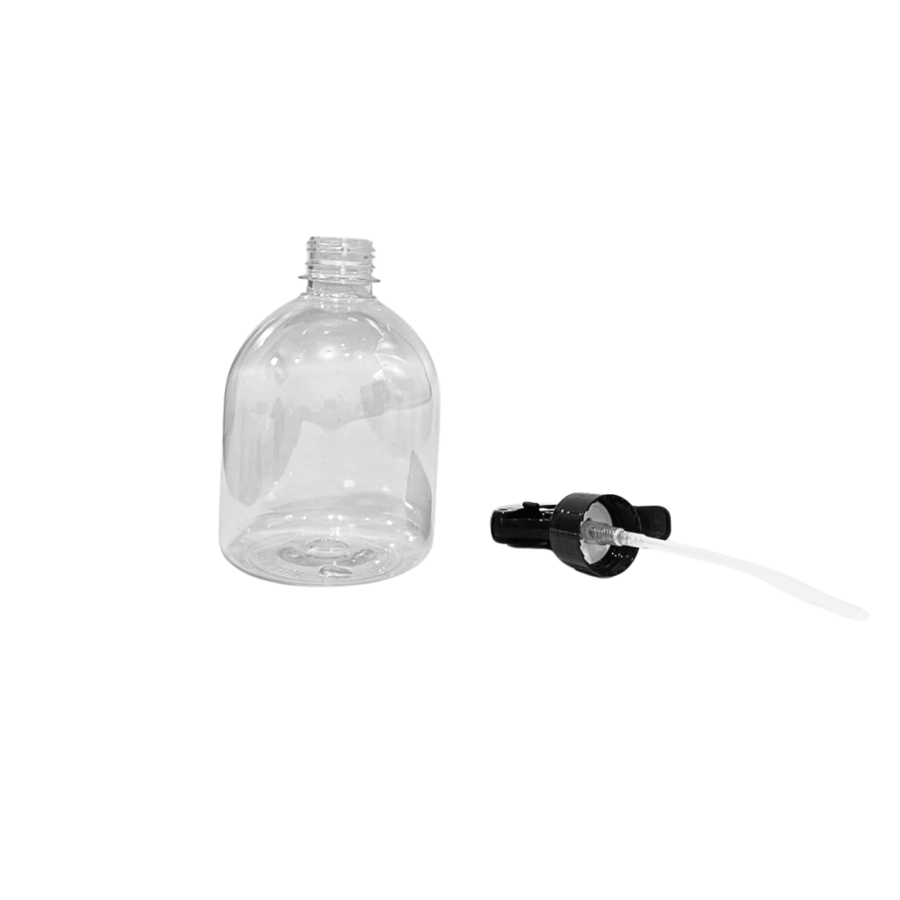 Transparent plastic spray bottle 500 ml