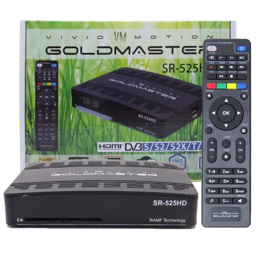 فايندر+رسيفر جولد ماستر الاحترافي الروسي GOLDMASTER SR-525HD
