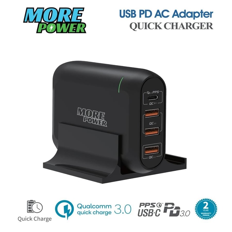 66-watt charging platform with PD ports, 3 USB