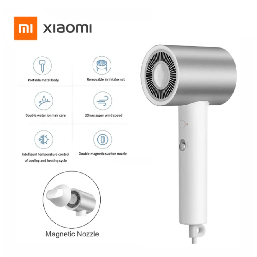 Xiaomi hair dryer with ion technology, 1600 watt power, H300 - White