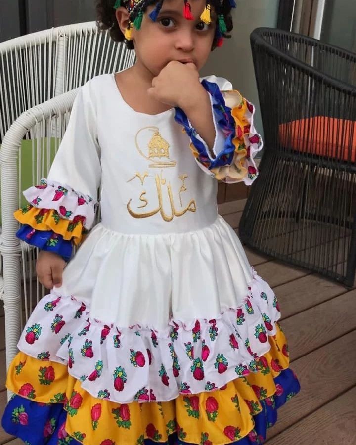 فستان بطبقات الشالكي
