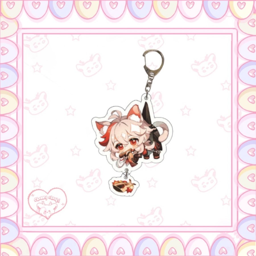 keychain genshin impact \ kitty kazuha