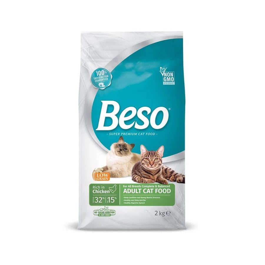 Beso Adult Dry Cat Food with Chicken 2kg