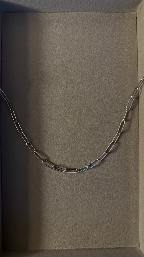 Peperclip chain silver
