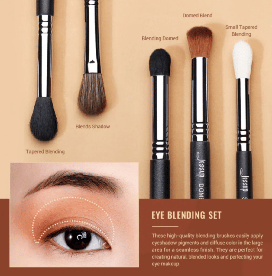 Professional blending brush set from Geesop 13 pieces T338