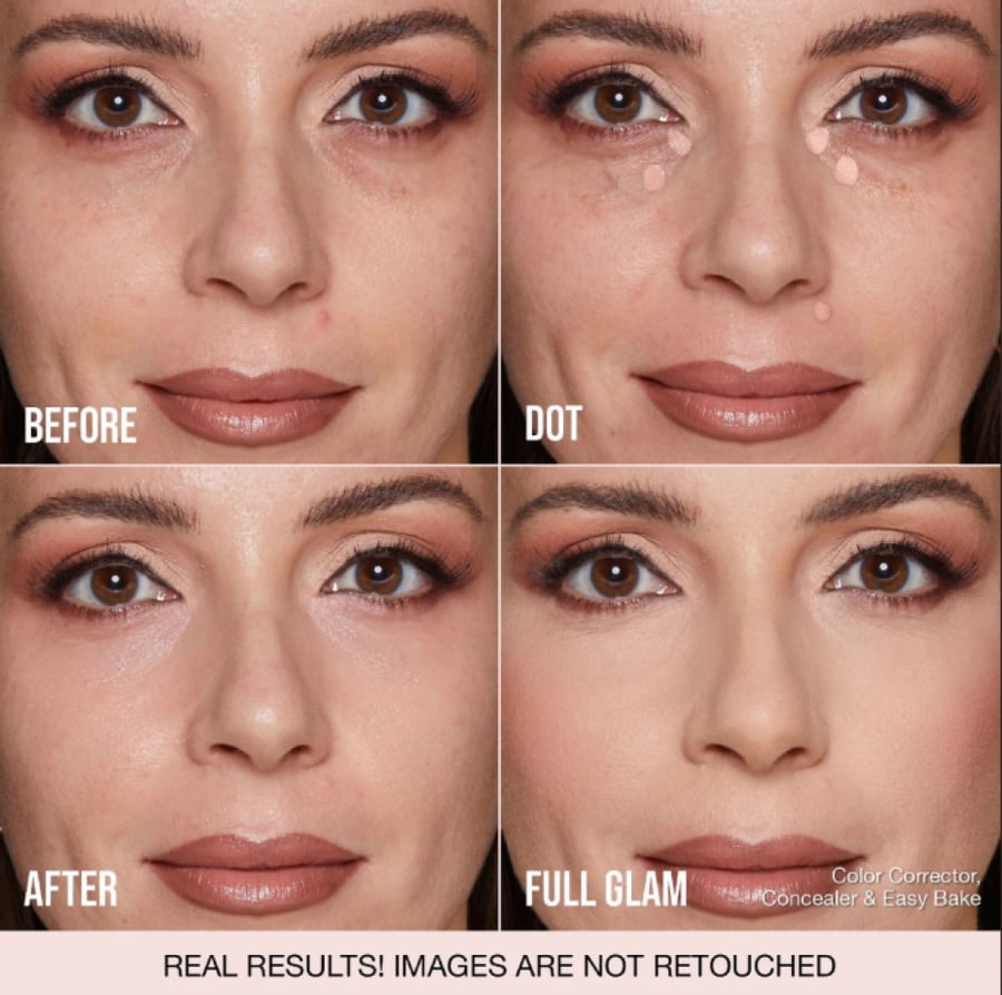 Huda Beauty color corrector filter under the eye Beach shade