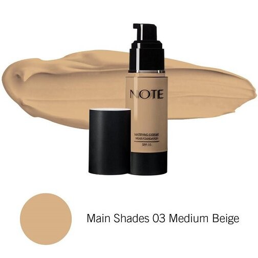 Matte Extreme Wear Foundation from Note - 03 Medium Beige