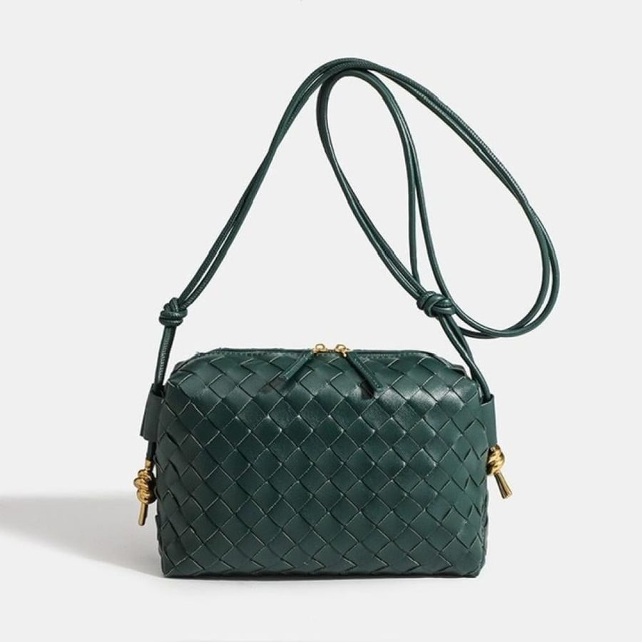 Green - Wavy crossbody bag medium size