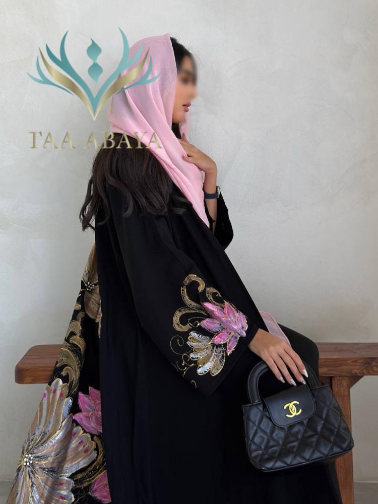 عباية كريب سبيشل رسم وشك يدوي، القصة استريت