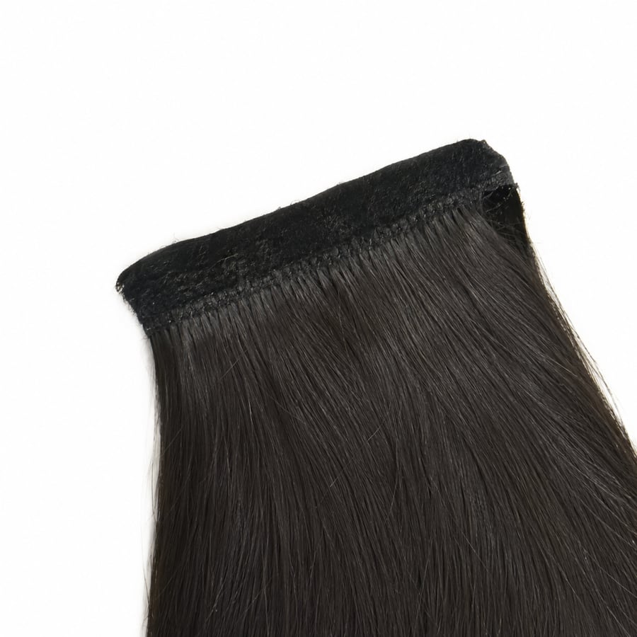 طبيعي 100% ذيل حصان Ponytail لون بني اسود طبيعي 18 انش 120g