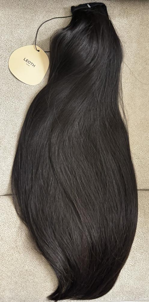 طبيعي 100% ذيل حصان Ponytail لون بني اسود طبيعي 18 انش 120g