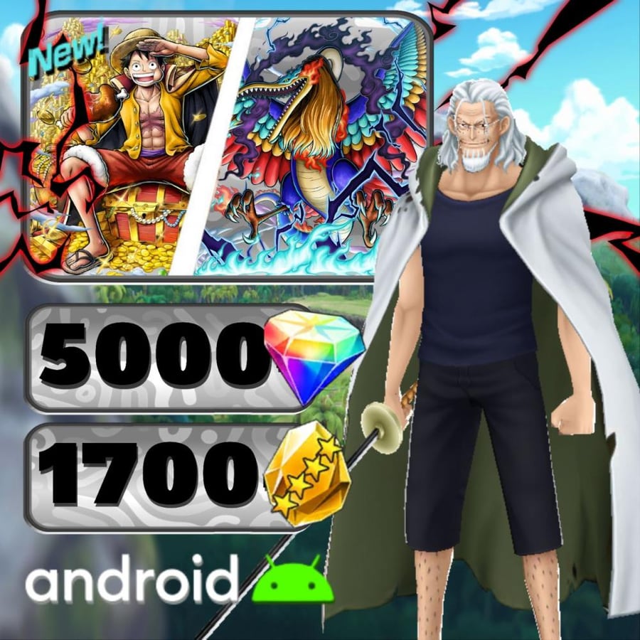 للاندرويد مارس+لوفي الملك 5000جوهره و 1700حجر