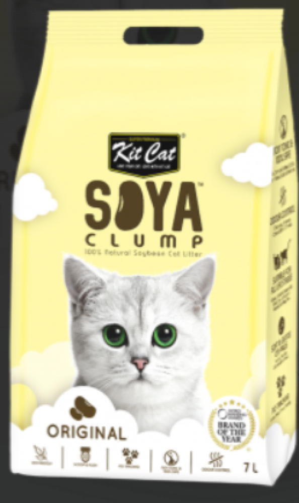 كت كات رمل الصويا الأصلي KitCat SoyaClump Litter Original7L رمل قطط
