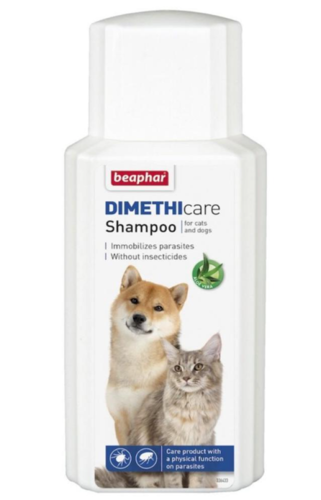 بيفار ديماثي كير شامبو طارد الحشرات التخلص من العث والبراغيث والقراد ‏Beaphar Dimethicare Shampoo 200ml