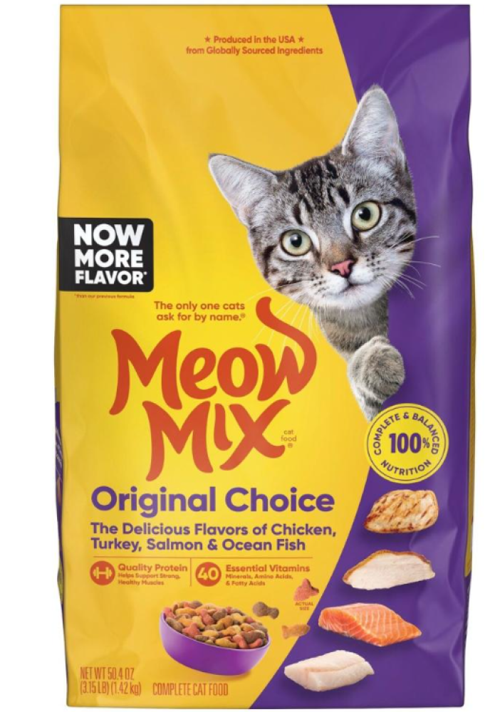 Meow Mix Original Choice Dry Cat Food مياو مكس طعام جاف للقطط البالغه