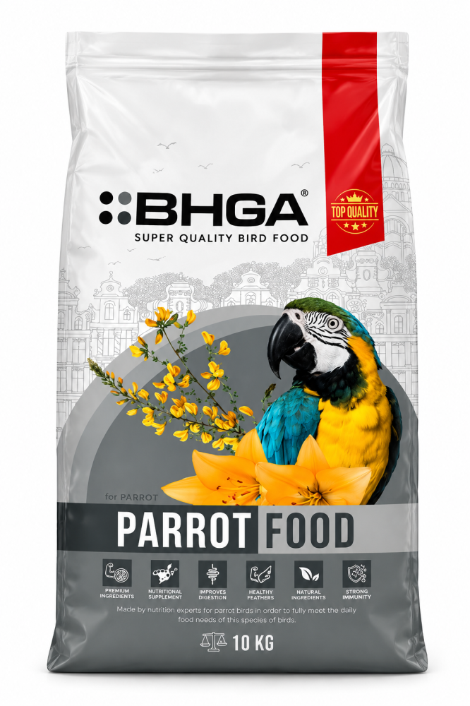 بهجة غذاء الببغاوات الكبيرة BHGA Parrot Food وزن 10 كجم