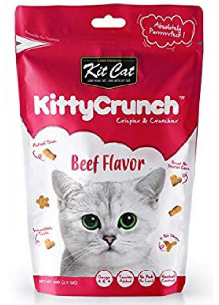 مكافآت كت كات كيتي كرنش نكهة اللحم البقري Kit Cat Kitty Crunch Beef Flavor