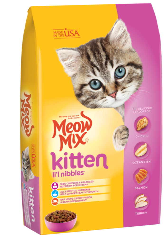 مياو مكس طعام جاف للقطط الصغيرة Meow Mix Kitten Nibbles طعام جاف