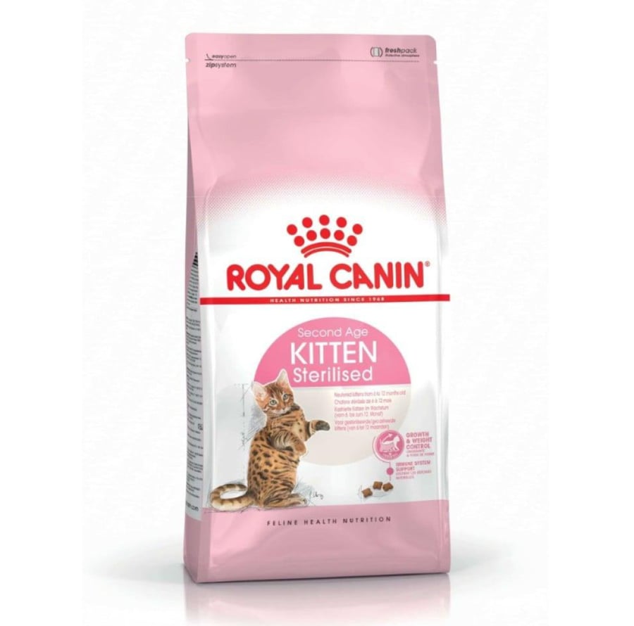 رويال كانين طعام جاف للقطط الصغيرة اكل القطط المعقمة Royal Canin