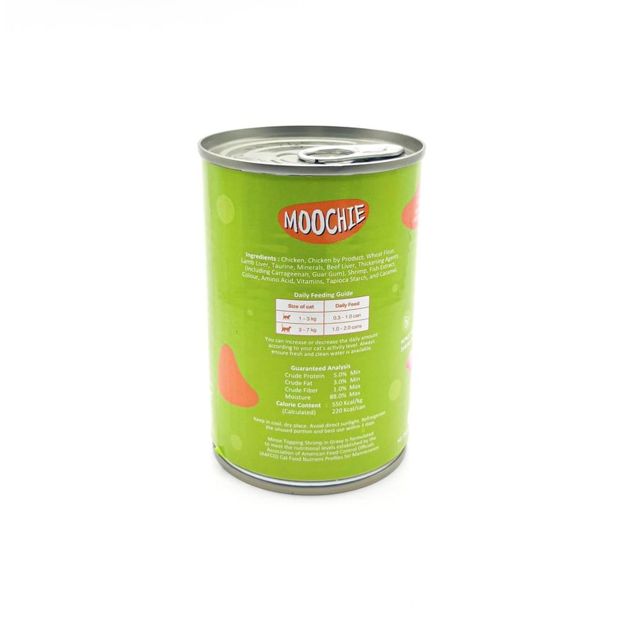 توبينج روبيان موتشي MOOCHIE TOPPING SHRIMP IN GARAVY اكل قطط صحي طبيعي